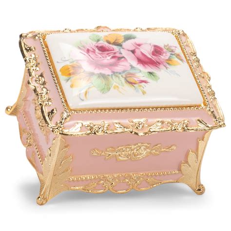 metal music jewelry box|music box for adult woman.